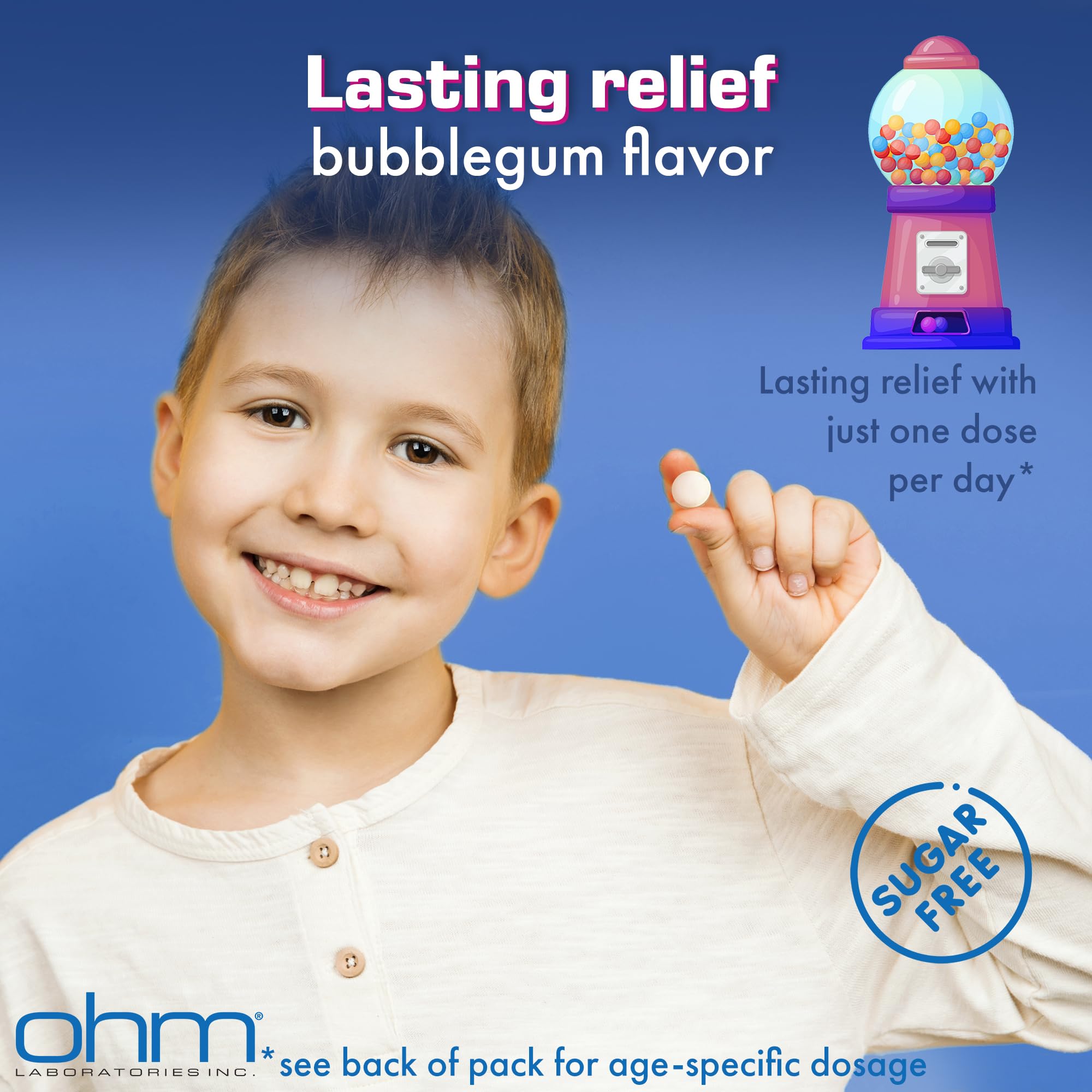 Ohm Loratadine pour enfants, usage quotidien simple pour activités post-école.