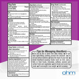 Ohm Omeprazole – détails de l'emballage pour les cycles de traitement.