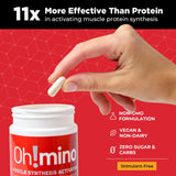 Oh!mino: prise quotidienne en capsules, solution pratique pour sportifs occupés.
