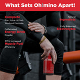 Oh!mino formule vegan: sans lactose ni arômes artificiels.