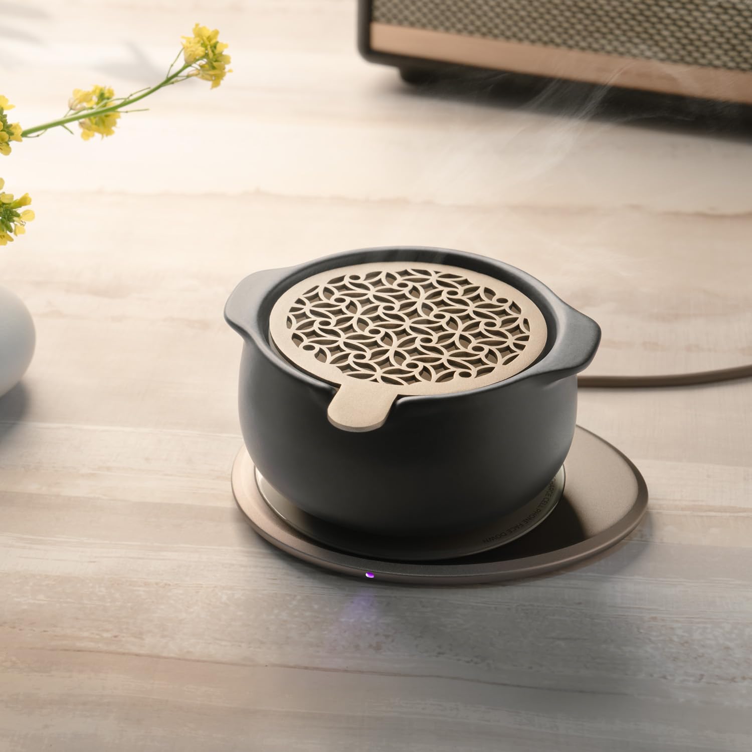 Charge rapide sans fil pour téléphones compatibles avec le diffuseur OHOM