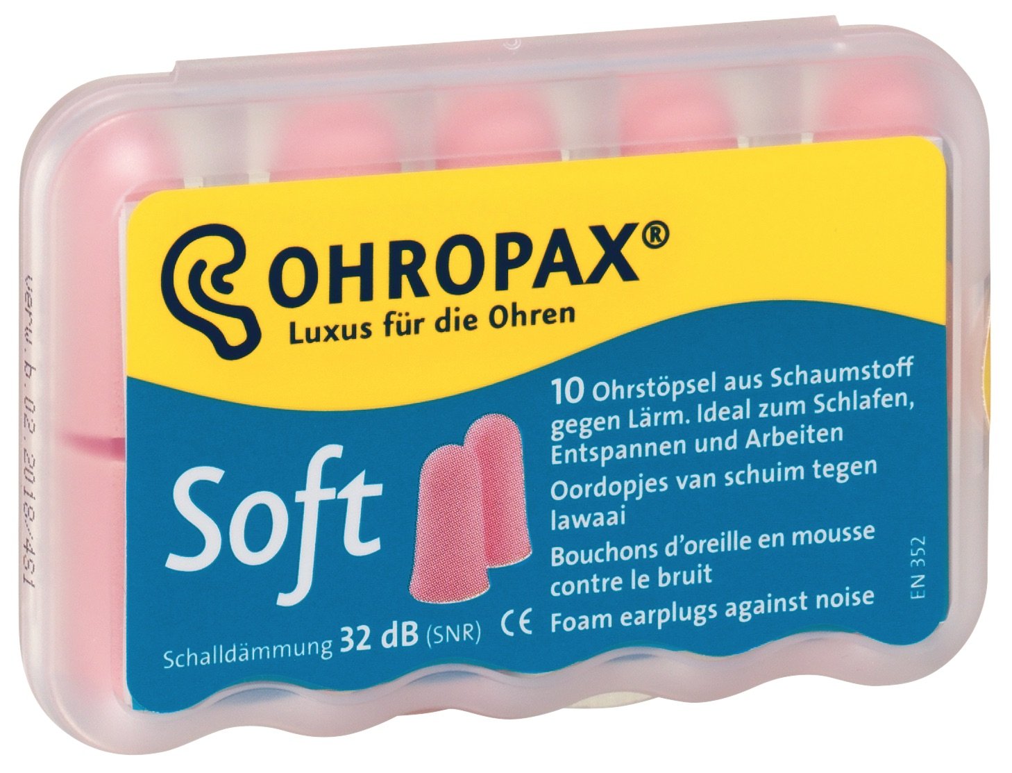OHROPAX bouchons d’oreille en mousse douce, ensemble, offrent confort durable.