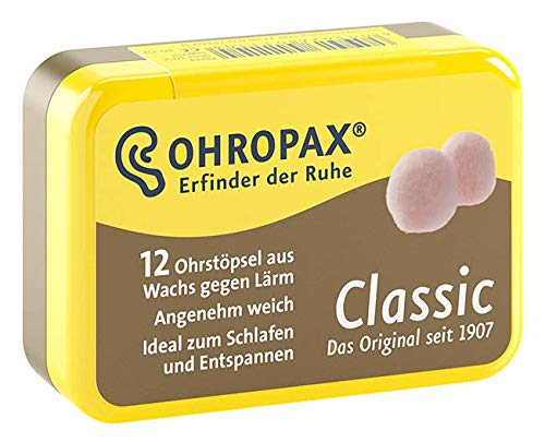 OHROPAX bouchons d’oreille pour un sommeil paisible.