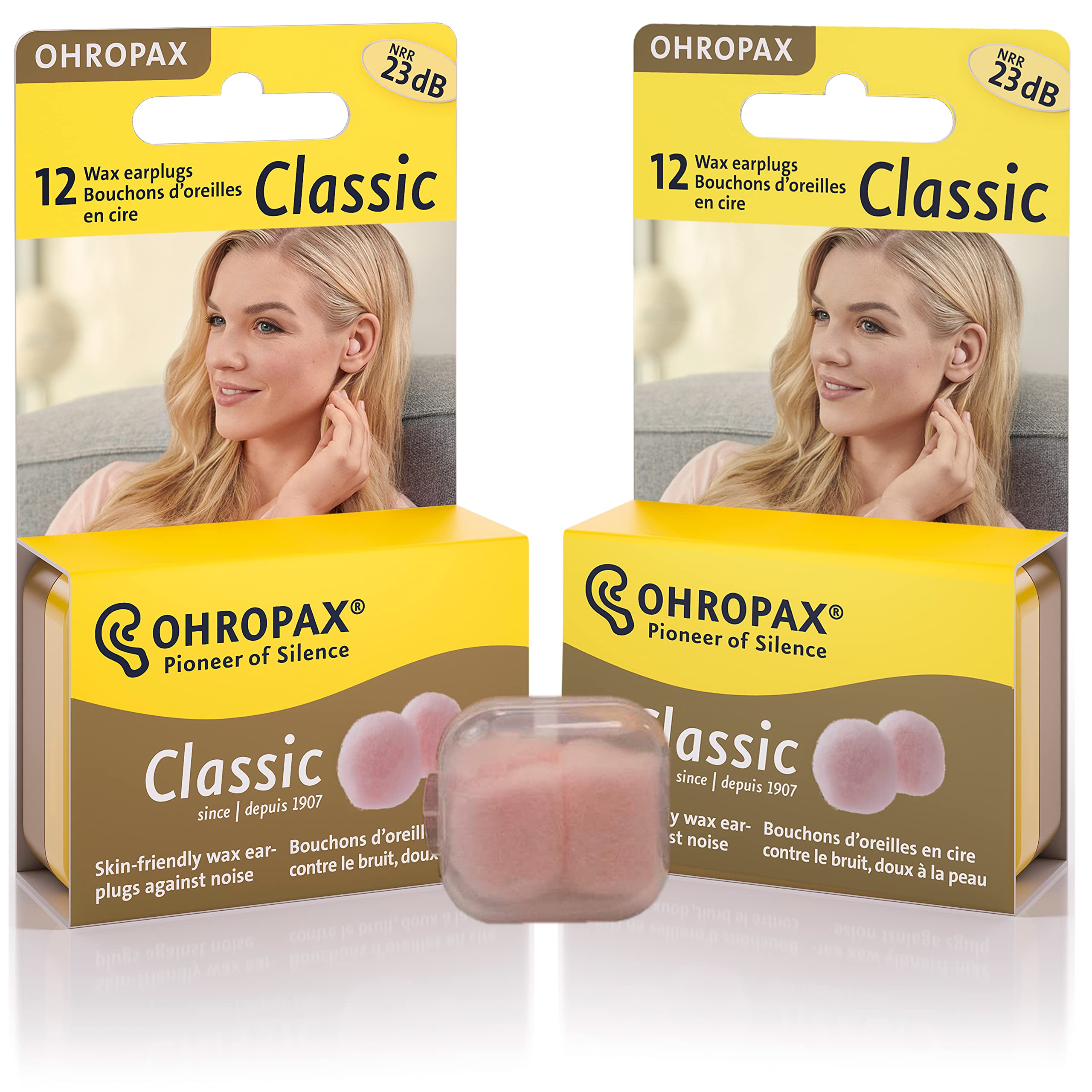 OHROPAX bouchons d'oreilles cire et coton — nuit calme pour dormir.