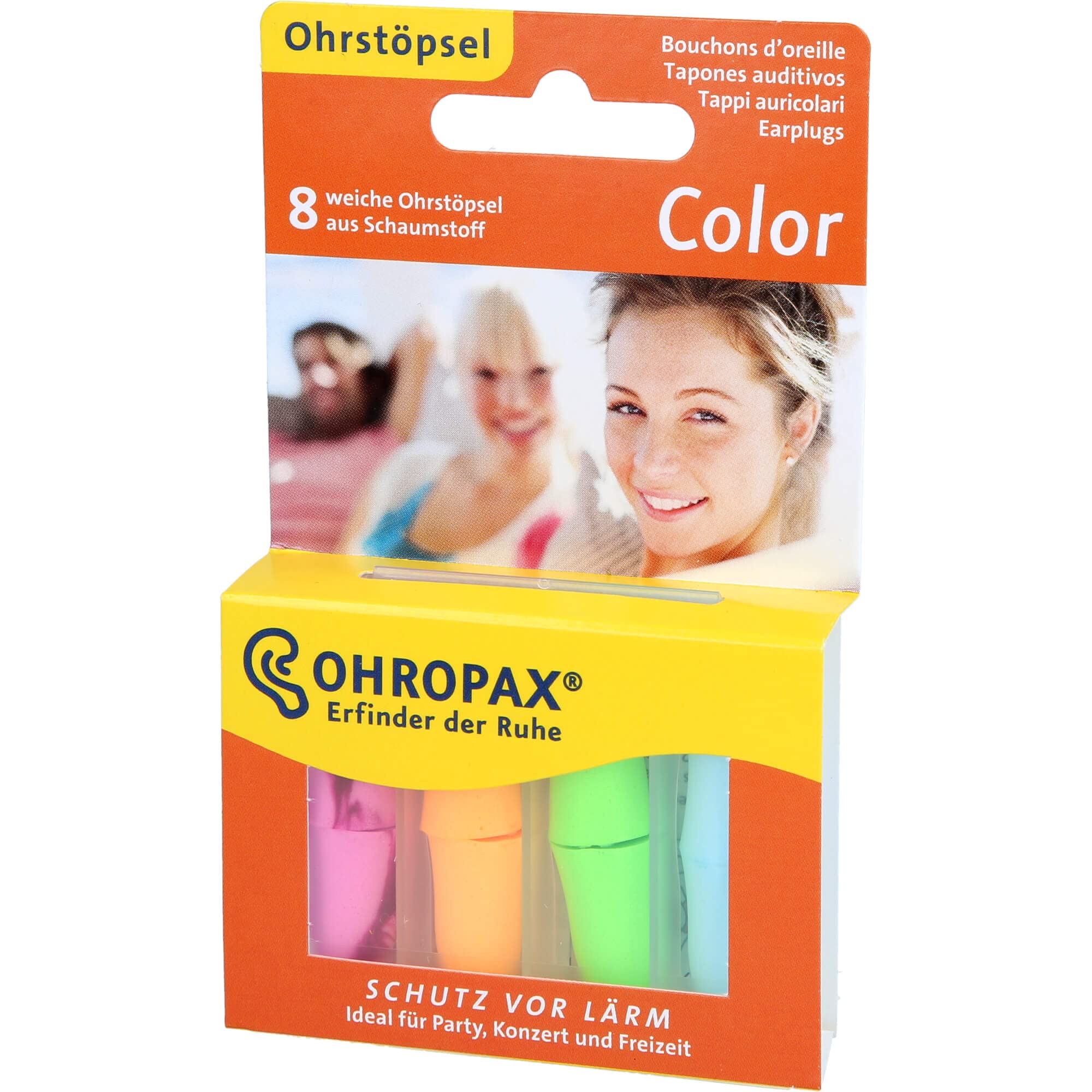 OHROPAX Color bouchons en mousse souple pour réduire le bruit