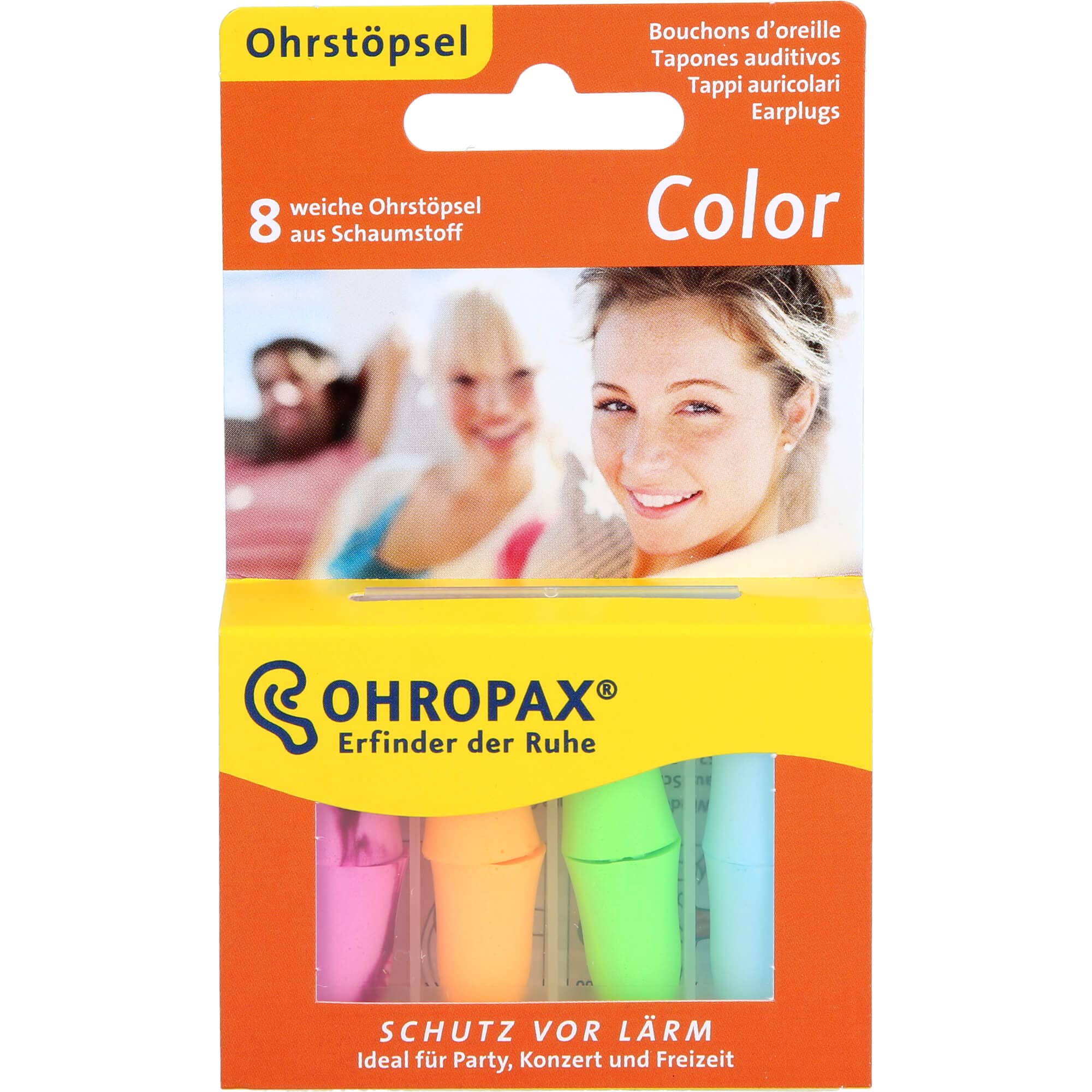 OHROPAX Color bouchons d'oreilles colorés pour concerts et fêtes