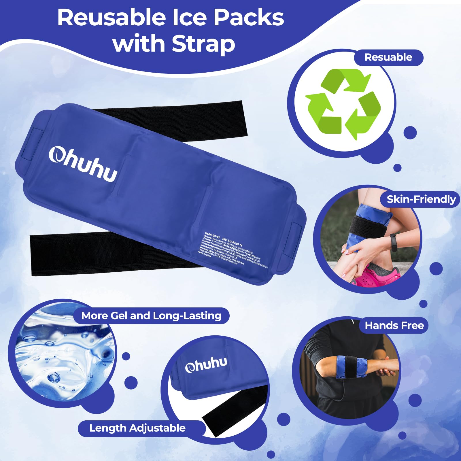 Ohuhu ensemble deux-pack gel offrant une option pratique pour alterner.