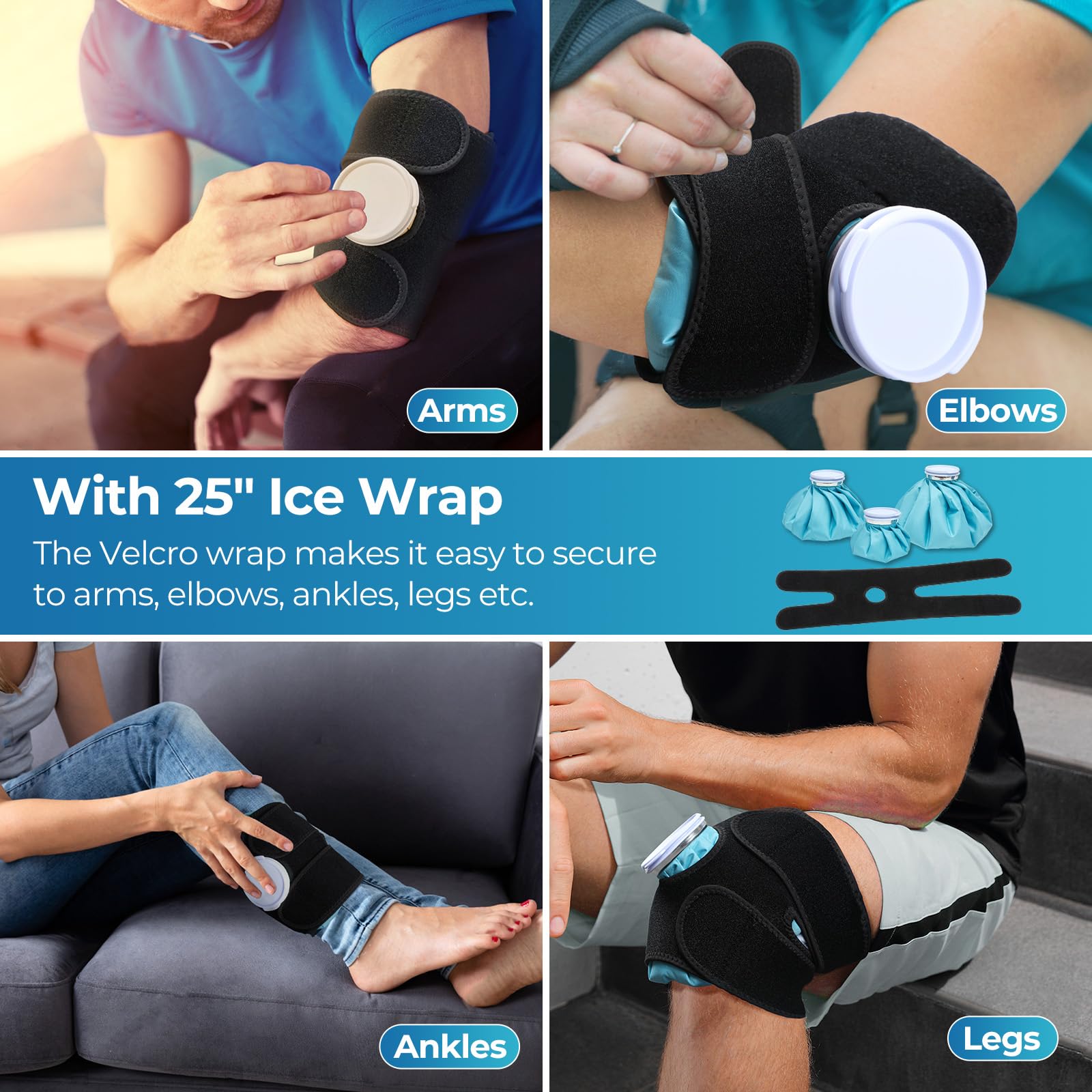 Ohuhu étui de rangement poche glace, rangement pratique dans sac ou tiroir.