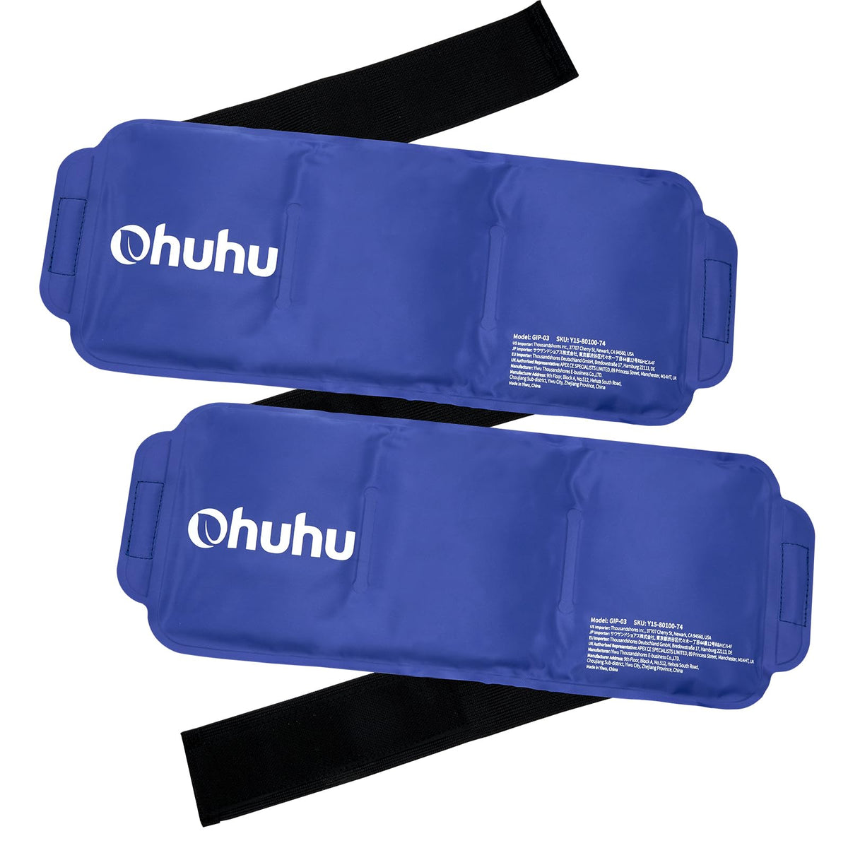 Ohuhu gel-pack-wrap 14,5x5 pouces enveloppant articulation et muscle pour un soulagement ciblé.