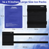 Ohuhu pack gel 14x11 pour le genou, aide à réduire l'inflammation post-entraînement.