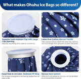 Ohuhu sac glace 6 pouces bleu foncé idéal pour enfants et petites douleurs