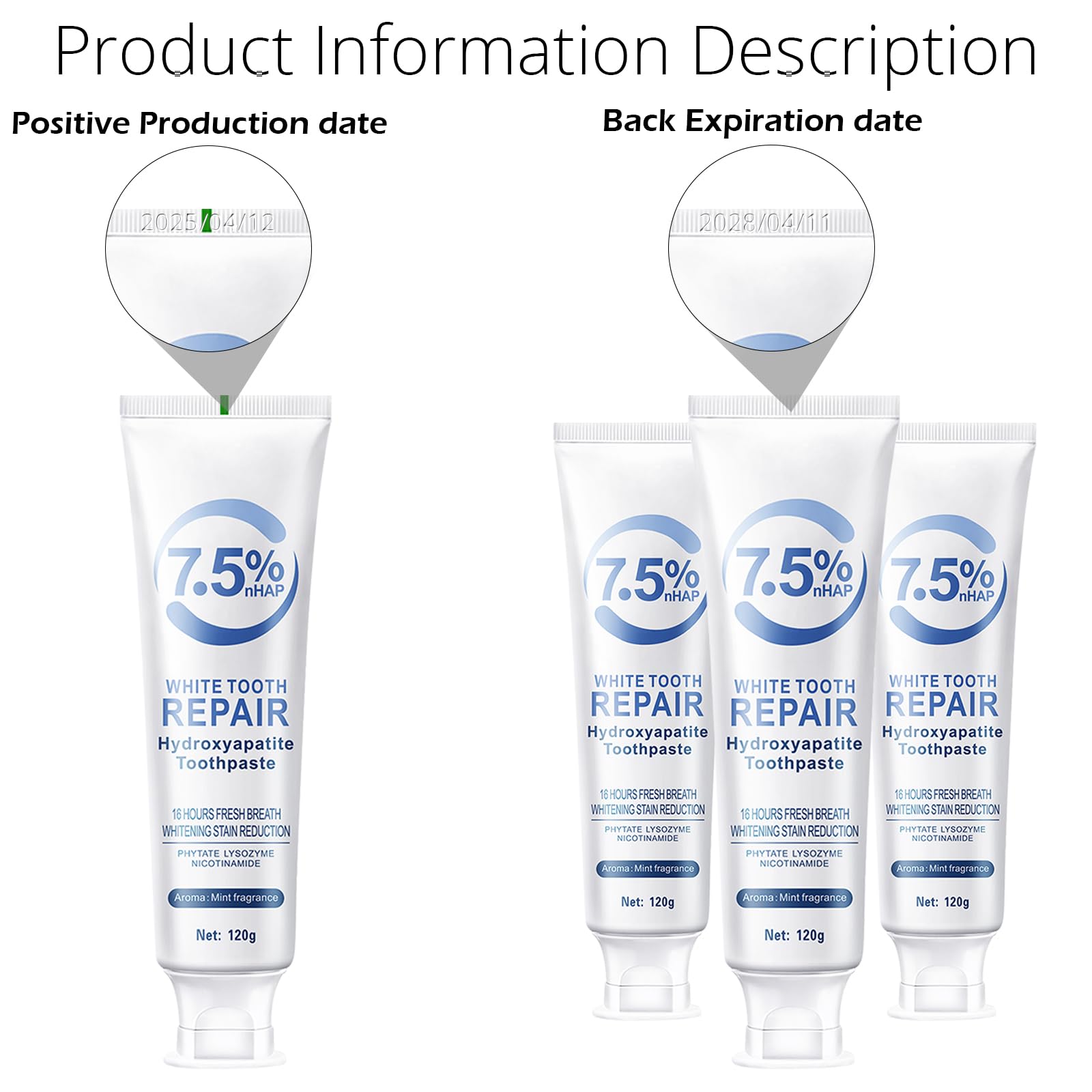 OHZH dentifrice hydroxyapatite – soutien quotidien de la solidité dentaire.