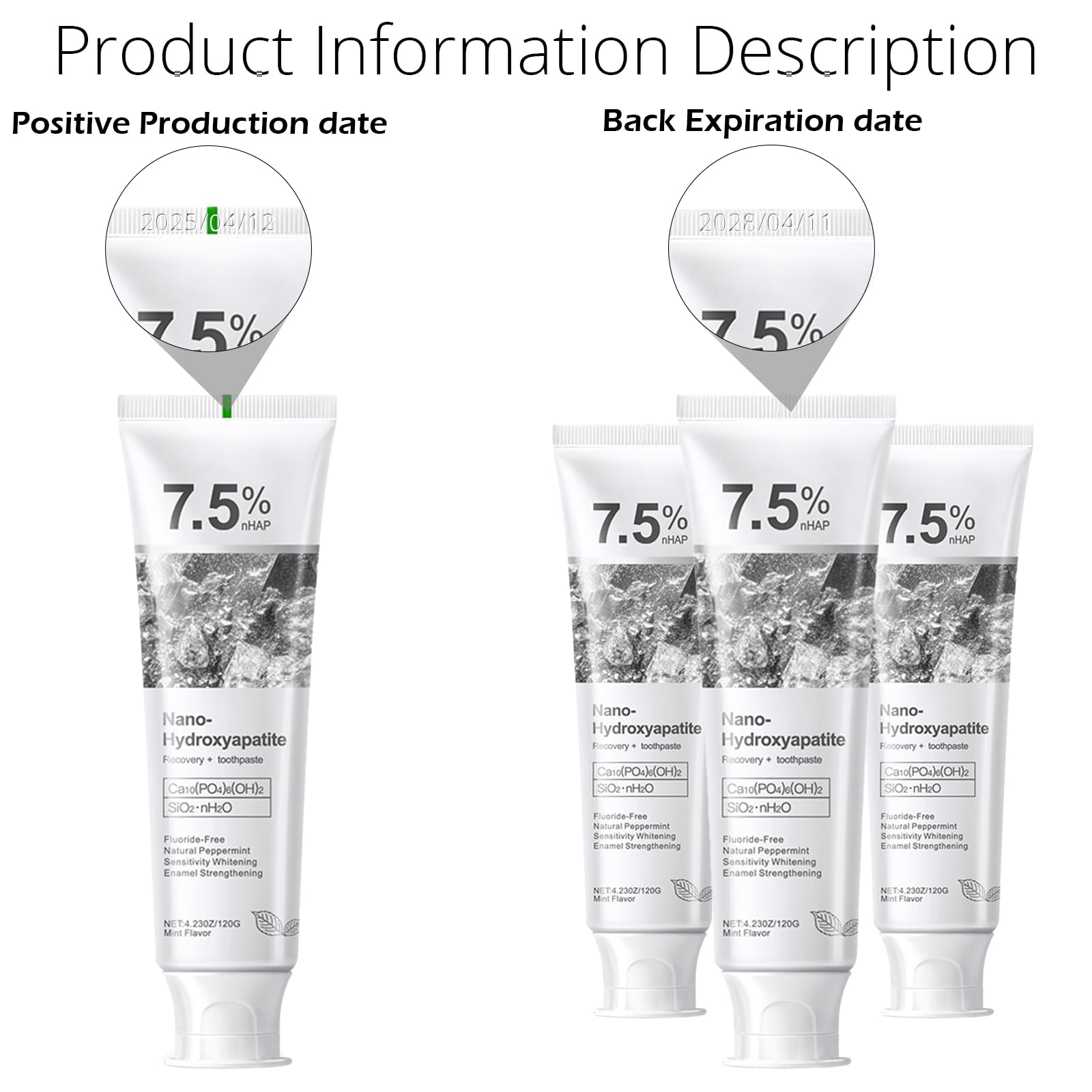 OHZH Dentifrice Menthe Douce, texture crèmeuse pour une fraîcheur durable.