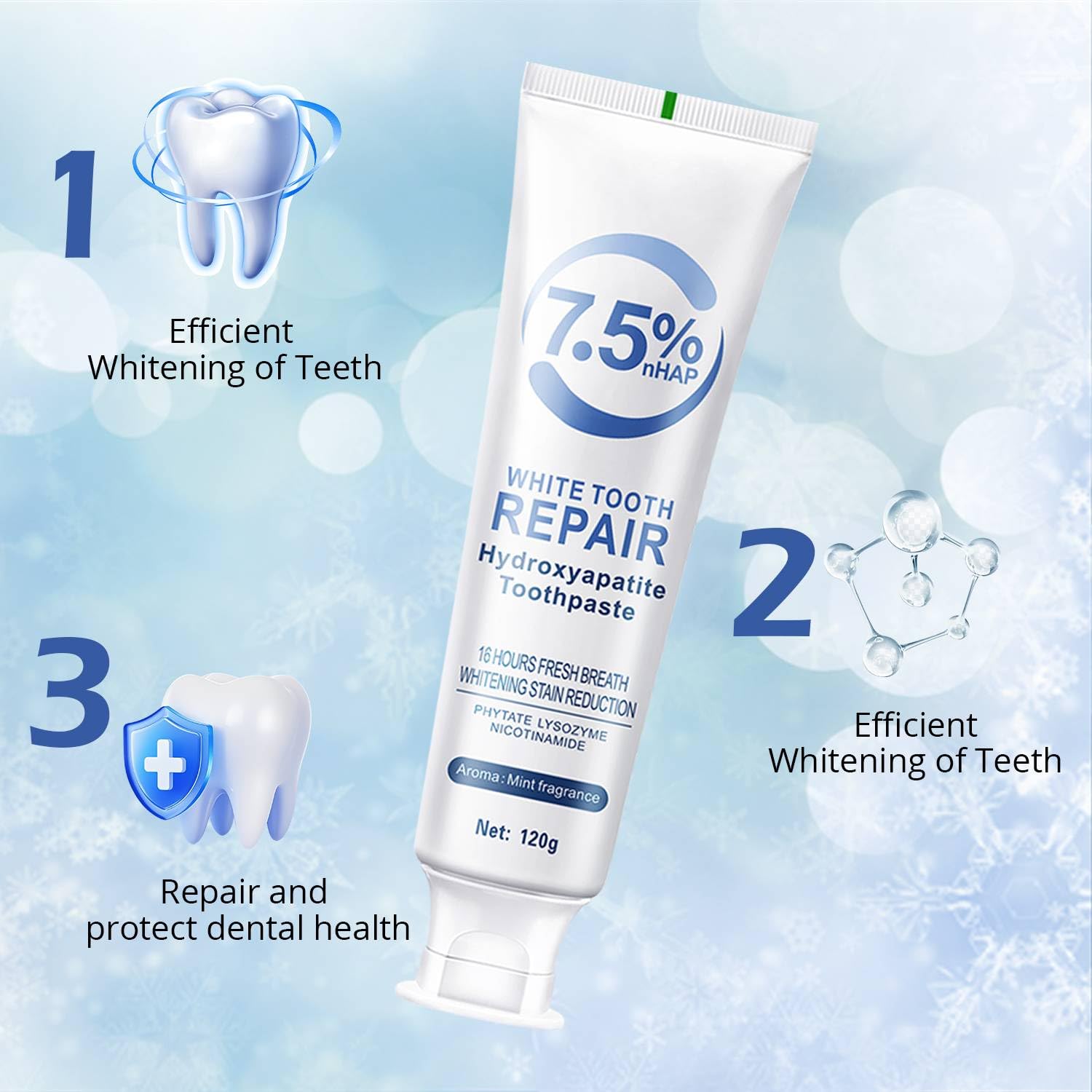 OHZH dentifrice menthe – fraîcheur durable et haleine fraîche.