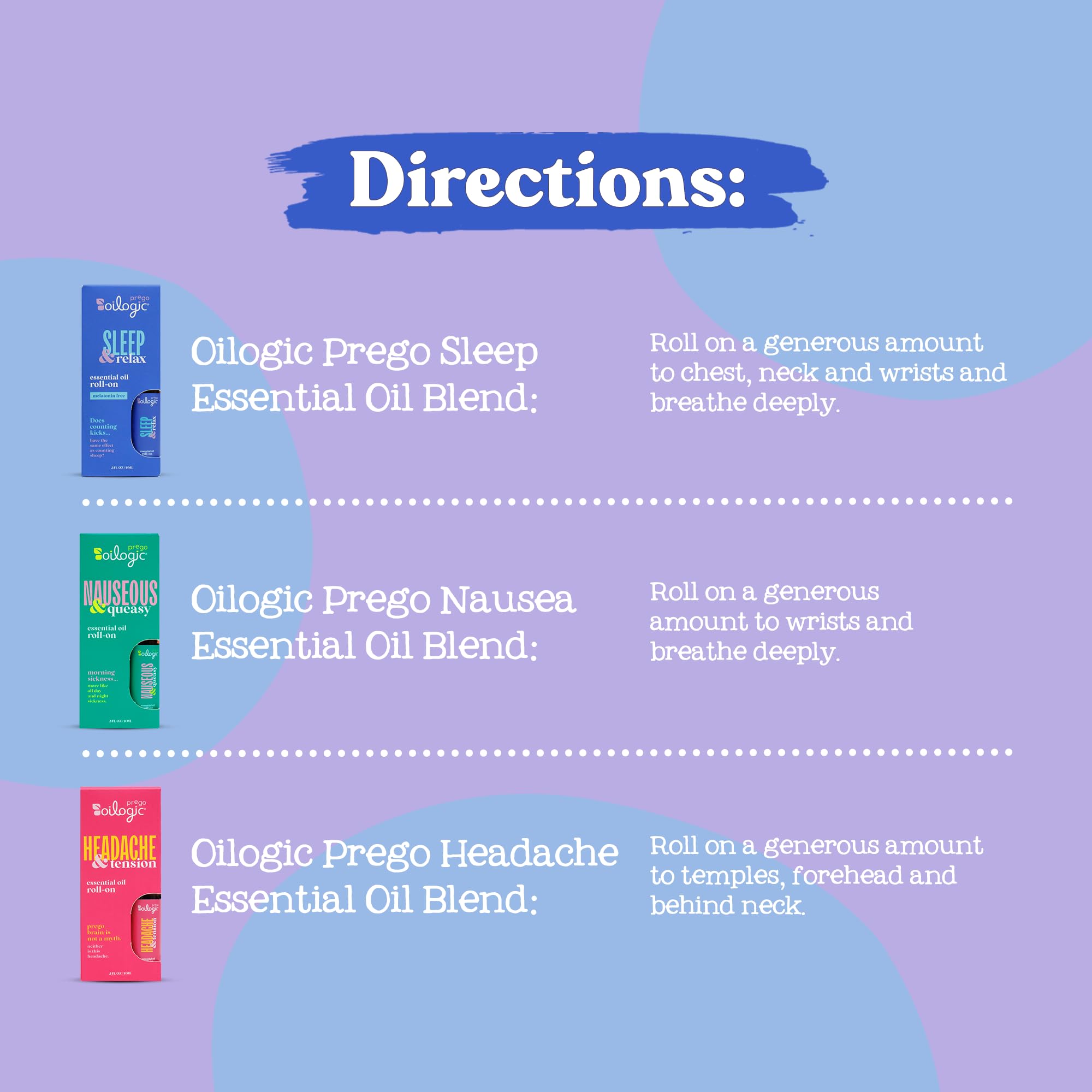 Oilogic Ensemble Soins Grossesse Prego : trio pratique pour le bien-être quotidien.