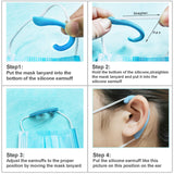 OKAICEN protecteurs oreille silicone noir port confortable avec lanière.