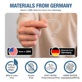 Okiguards garde-bouche hybride 2 mm, équilibre entre maintien et douceur.
