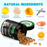 OKKÖBI bouchées Omega-3 pour chien — bouchées aromatisées au saumon.