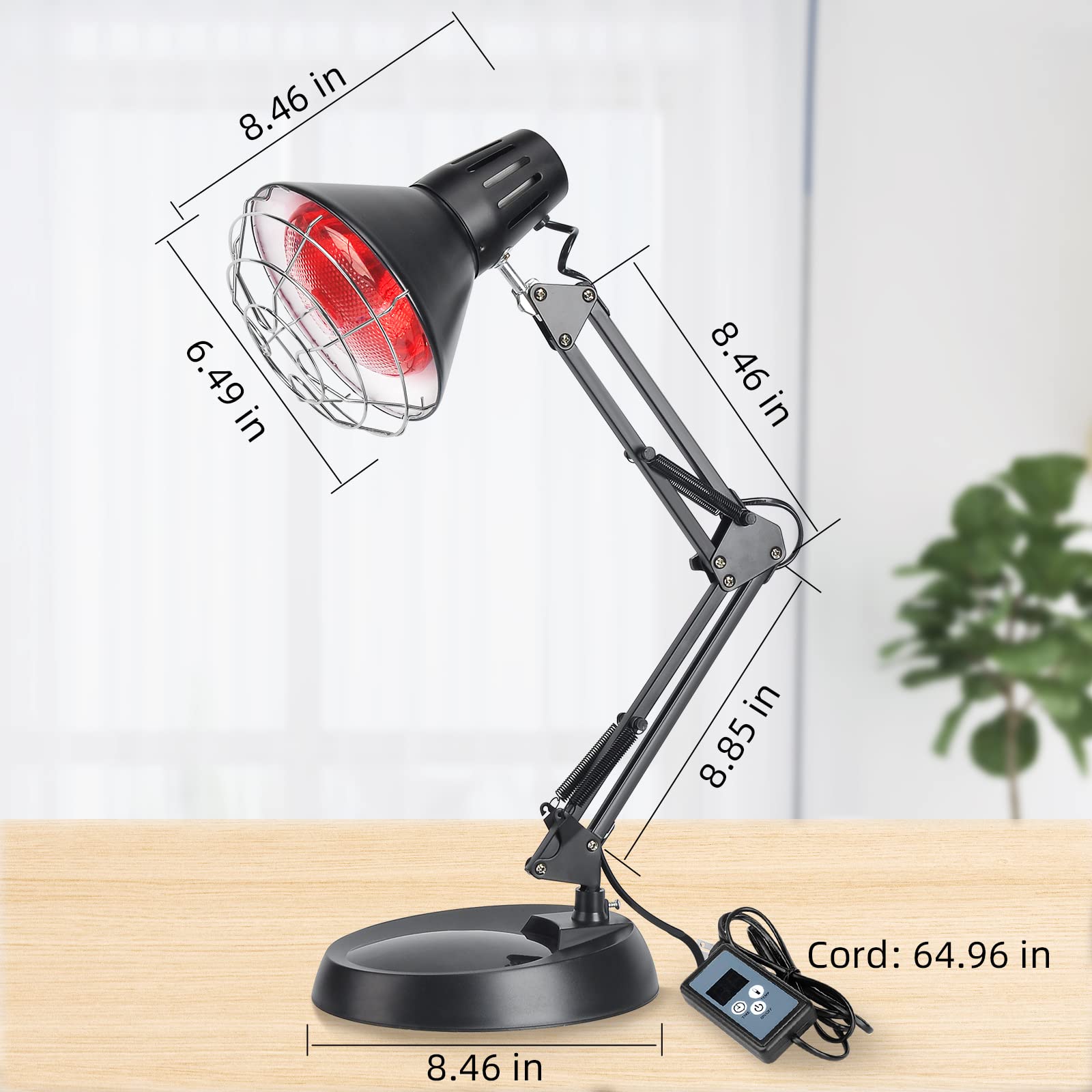 Okyna lampe infrarouge installée dans un intérieur moderne pour détente ciblée.