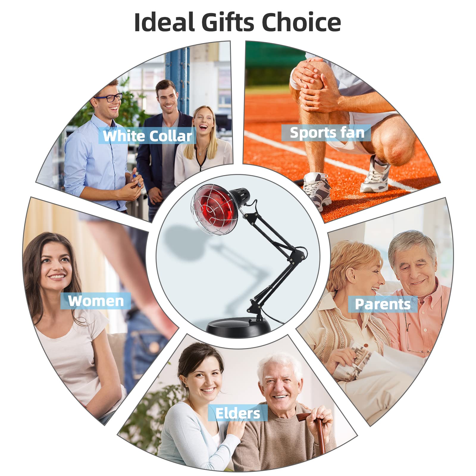 Okyna lampe infrarouge prête à offrir comme cadeau utile et pratique.