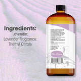 Ola Prima Lavande - flacon ambre 16oz, stockage sûr et pratique.