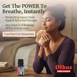 Olbas huile massage menthe, parfum rafraîchissant favorisant la relaxation