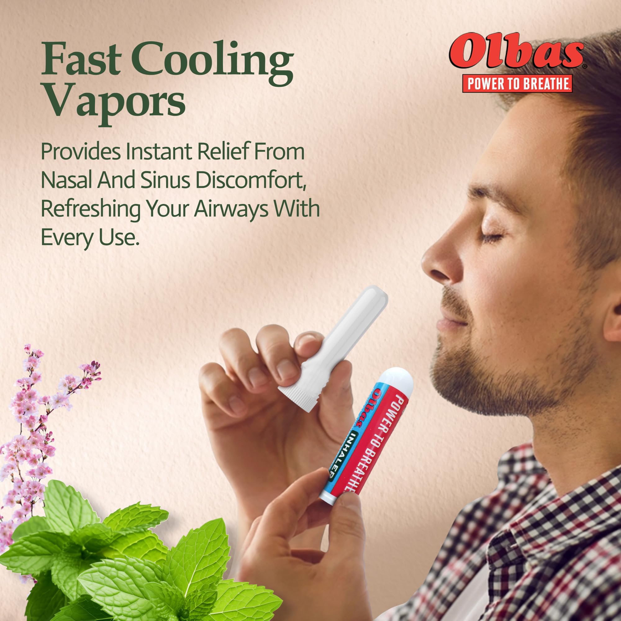 Olbas inhalateur aromathérapie compact-poche, idéal pour le sac et le bureau.