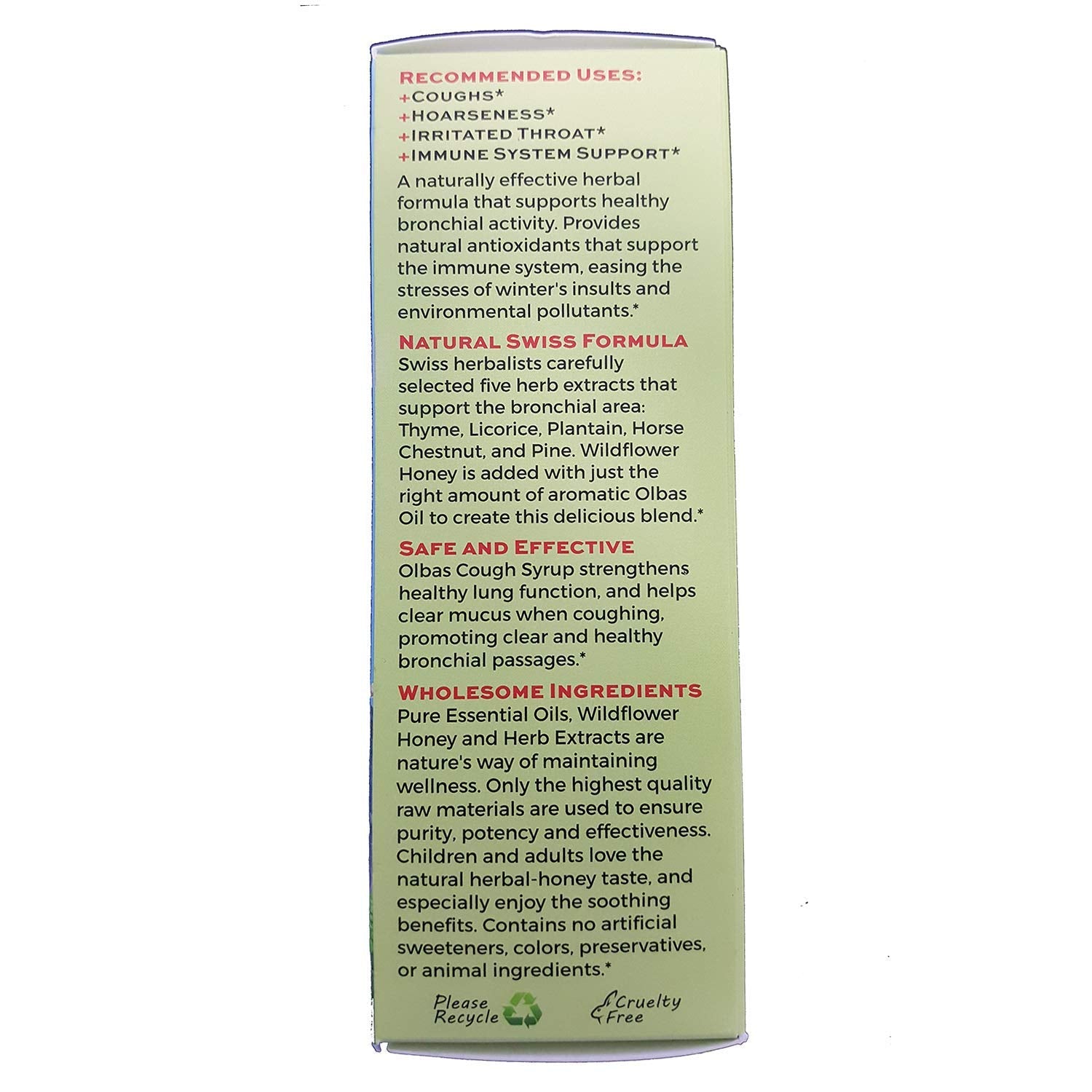 Olbas sirop-doseur-5ml: contrôle précis de la dose pour un usage sûr.