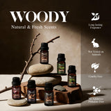 Huile cedre OleaVox: fragrance chaude pour bougies et soins à domicile