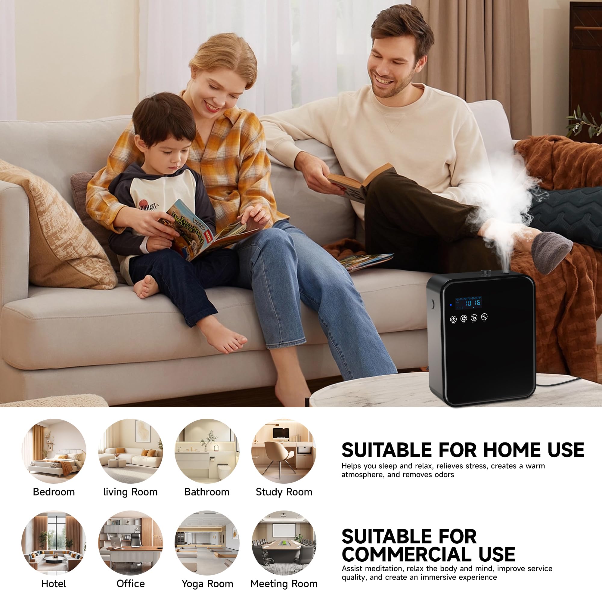 Design élégant du diffuseur Olfanix pour tout intérieur