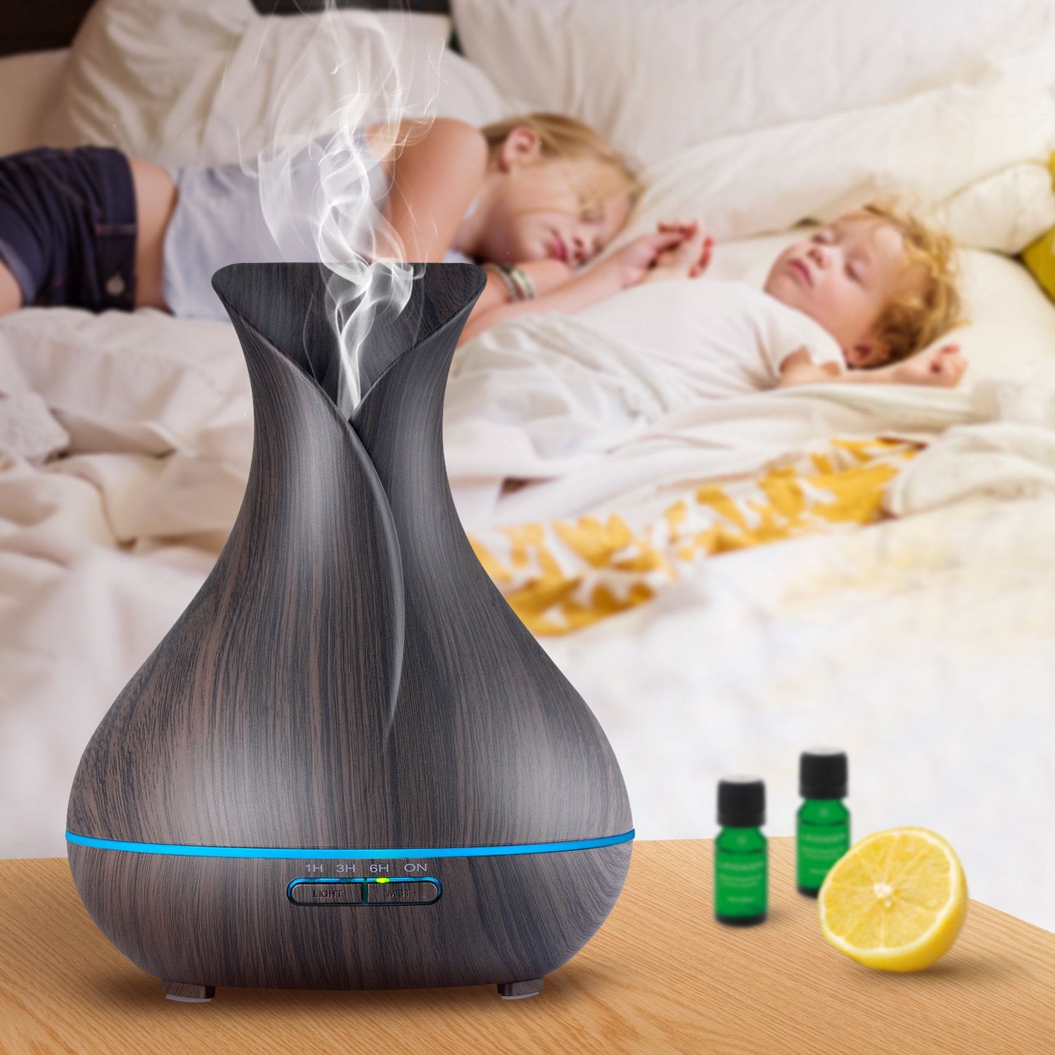 OliveTech Diffuseur d'arômes lumière douce, ambiance calme et relaxante.