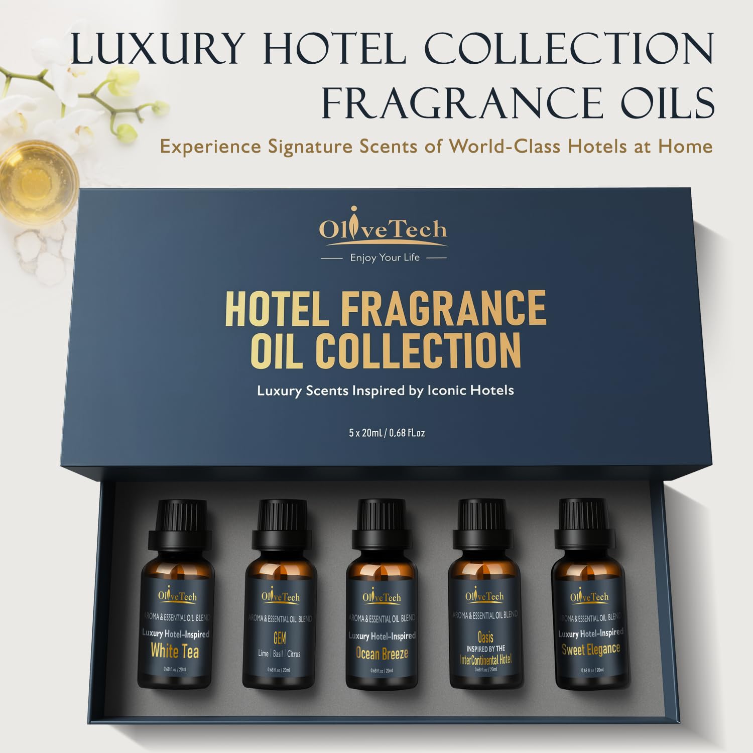 OliveTech Hotel Collection : GEM 20 ml pour e9le9gance mystérieuse.