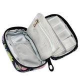 Ollabaky Colibri Floral, module portable pour pilules, idéal voyages et journées actives.