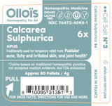 OLLOÏS Calcarea Sulphurica emballage naturel et compact, idéal en déplacement