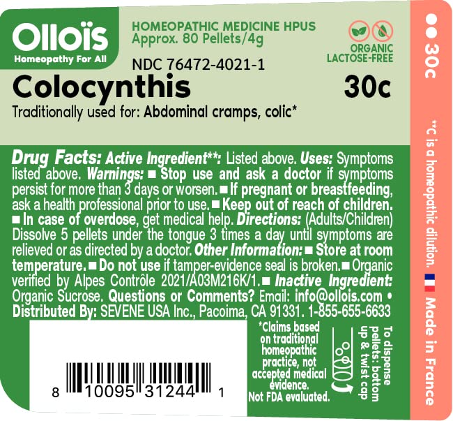 OLLOÏS Colocynthis - pellets sous-langue, dissolution rapide pour le dosage.