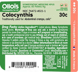 OLLOÏS Colocynthis - pellets sous-langue, dissolution rapide pour le dosage.