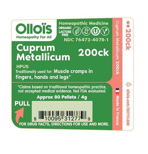 OLLOÏS Cuprum Metallicum 200ck – boîte de 80 pellets, usage quotidien possible.