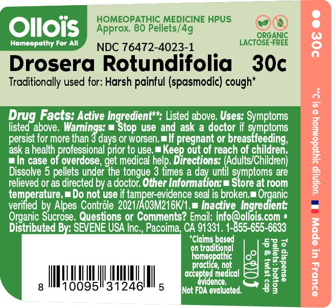 OLLOÏS Drosera 30c – pellets 80 granulés faciles à doser
