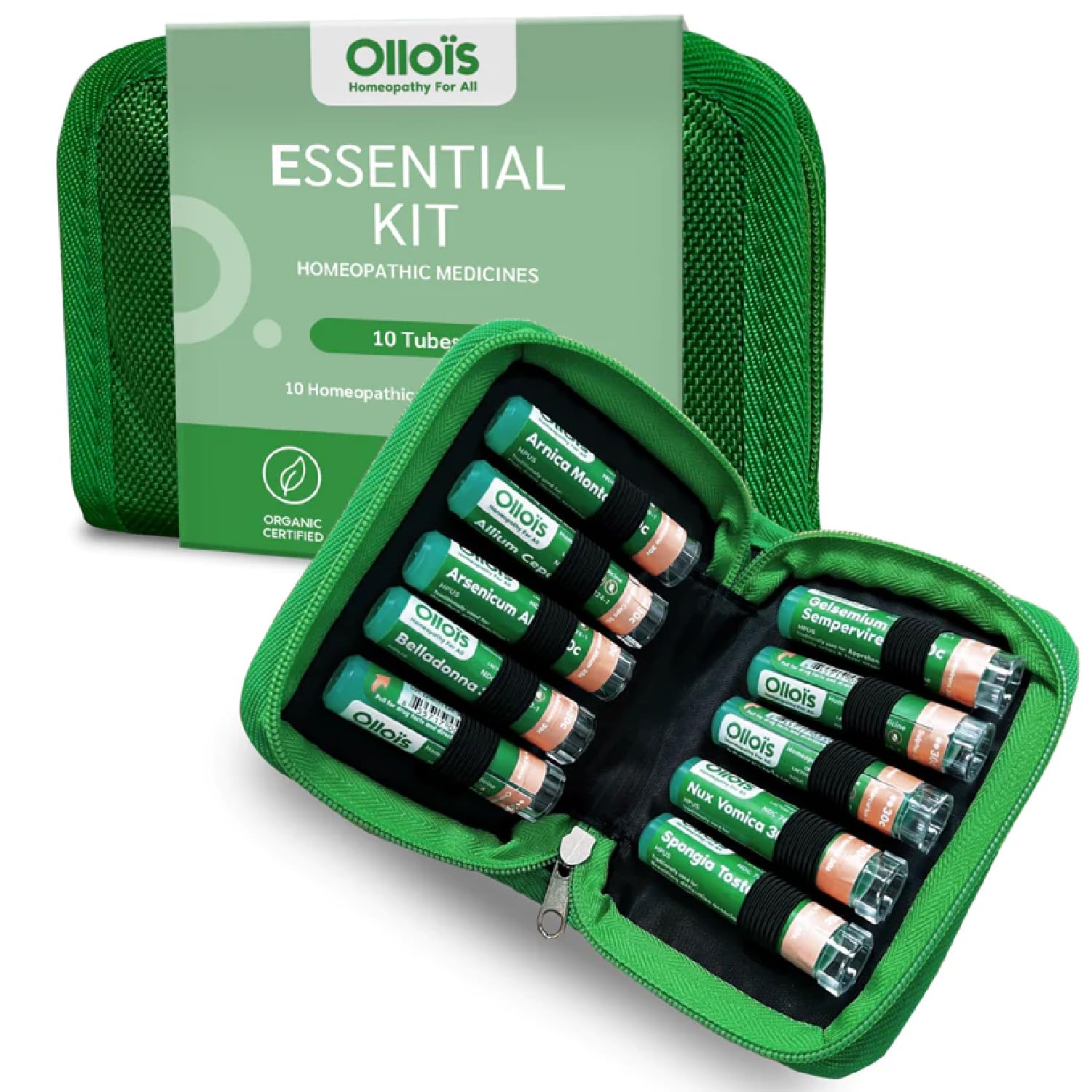 OLLOÏS kit essentiel, boîte portable prête à l'emploi pour remèdes naturels