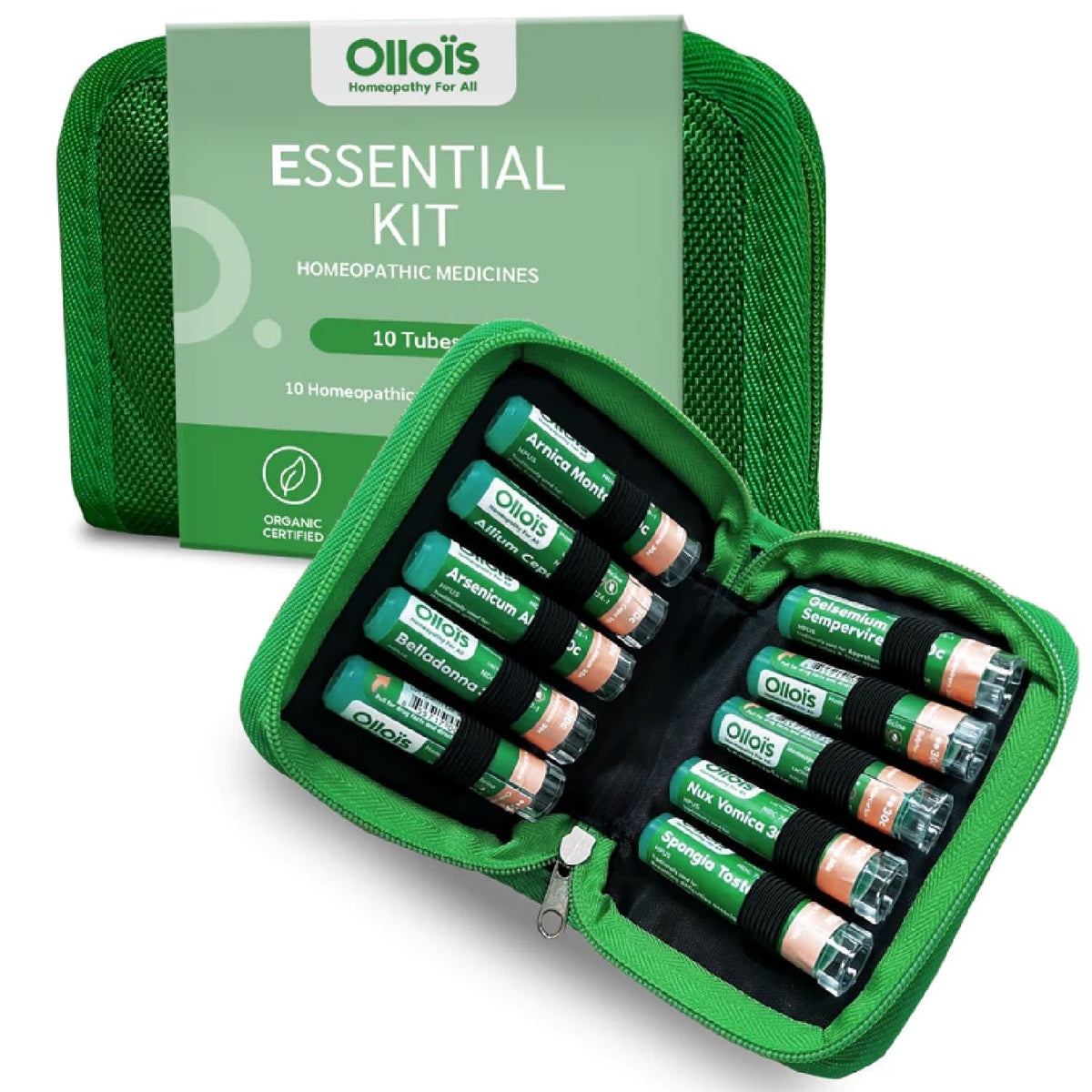 OLLOÏS kit essentiel, boîte portable prête à l'emploi pour remèdes naturels
