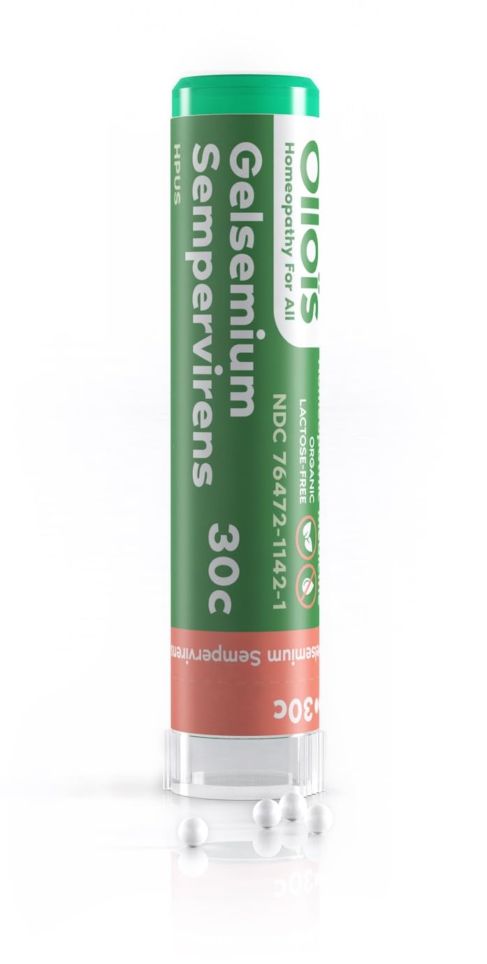 OLLOÏS Gelsemium Sempervirens avec 80 granules visibles dans le tube