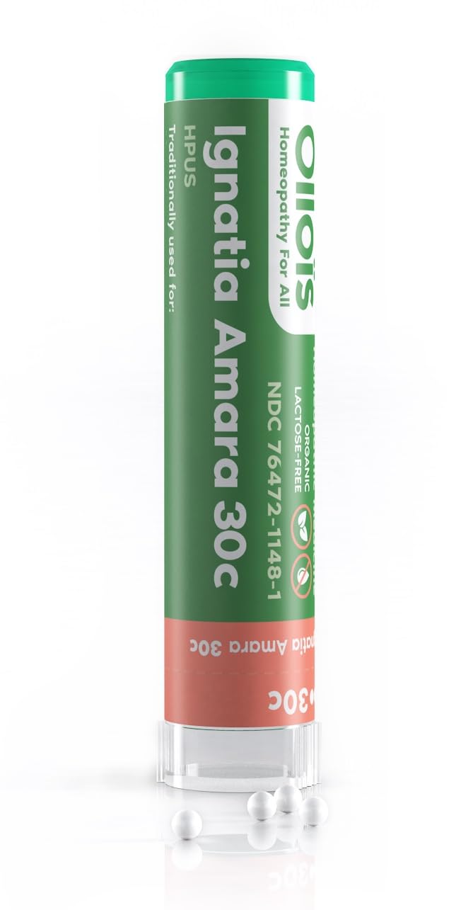 OLLOÏS Ignatia Amara 30c, tube de 80 perles, soutien potentiel pour le calme nocturne.
