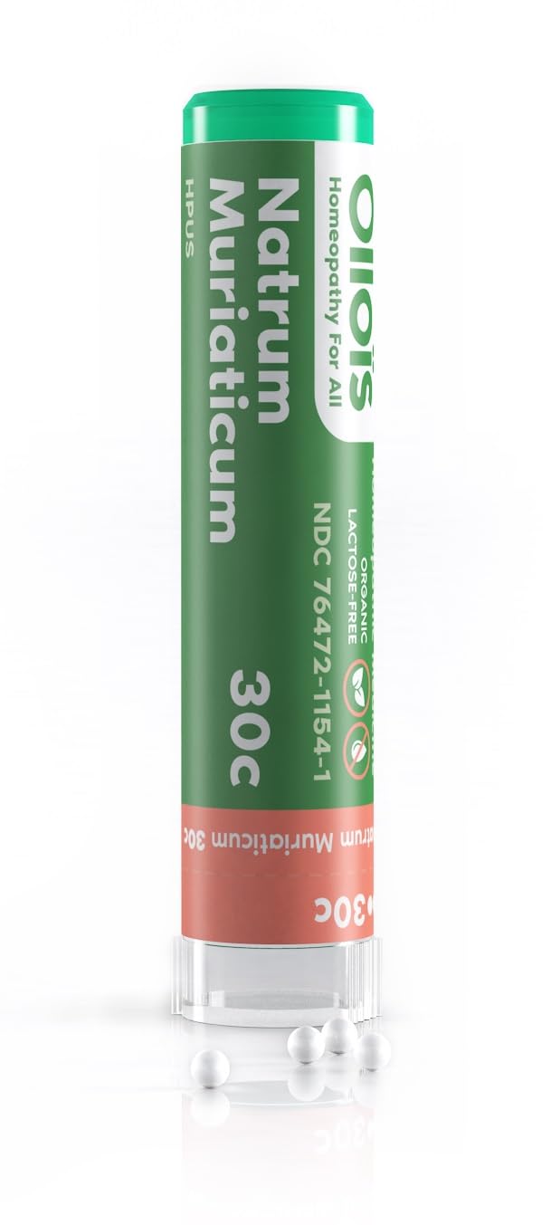 OLLOÏS Natrum Muriaticum 30c – bouteille-granules, dosage simple pour certains signes.