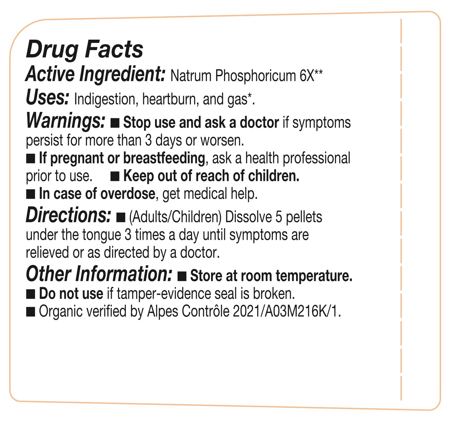 OLLOÏS Natrum Phosphoricum, étiquette et emballage clairs, infos utiles.