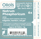 OLLOÏS Natrum Phosphoricum, bouteille de granulés, dosage précis et mobilité.
