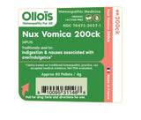 OLLOÏS Nux Vomica 200ck tube pellets: prise pratique et rapide.