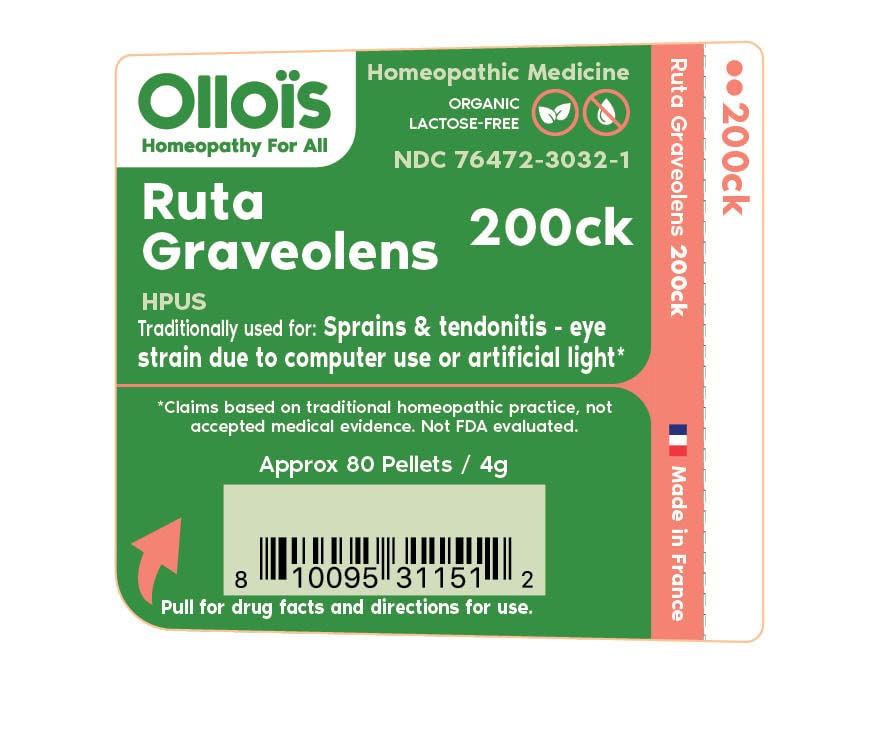 Pellets OLLOÏS Ruta Graveolens dissous sous-langue pour absorption rapide