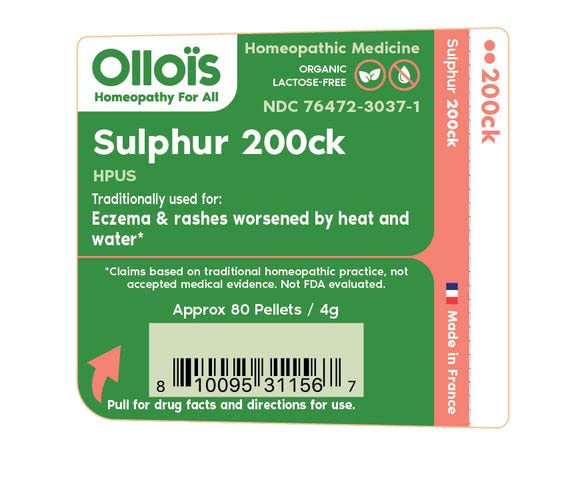 Boîte OLLOÏS Soufre 200ck, label biologique et sans lactose