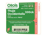 OLLOÏS Thuja Occidentalis 200ck, pellets dissolvants sous la langue, geste rapide.