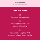 OLLY Period Hero Gommes extrait gattilier pour accompagner le cycle.